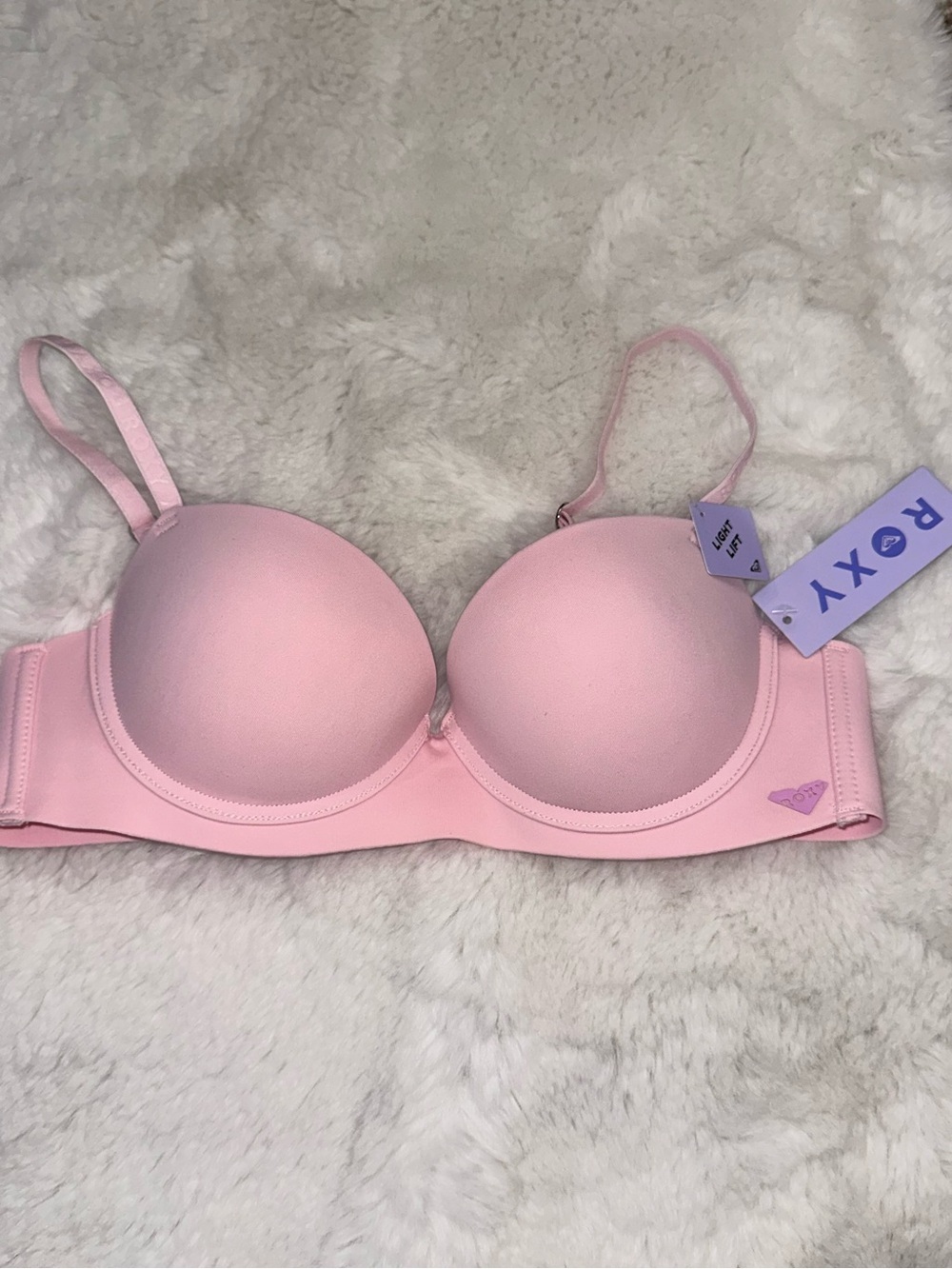 Roxy Pink Molded Padded Bra with Underwire